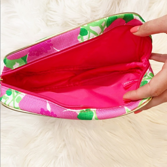 NWOT LILLY PULITZER FOR ESTEE LAUDER Colab Fabric Cosmetic Makeup Travel Bag - Picture 3 of 8
